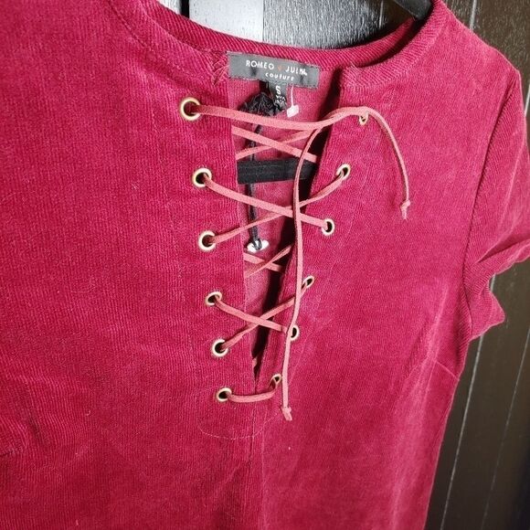 NWOT Romeo and Juliet Couture Corduroy Dress - Picture 3 of 14